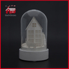 Mini House Design Glass Dome LED Home Decorative Glass Bell Dome Glass Giftware
