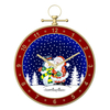 Snow ball music box wall clock decor wall art clock