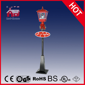 (LV180H-RH) Classic Red and Black Christmas Gifts Street Lamp with LED
