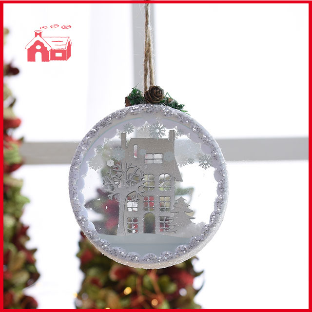 Hanging Decoration Forest House Scene Blown Glass Decoration Wholesale Home Decoration Wall Hanging