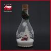 LED Christmas Decoration Glass Bottle Decoration Flower Decorative Glass Bottle Cute Santa Inside Glass Giftware