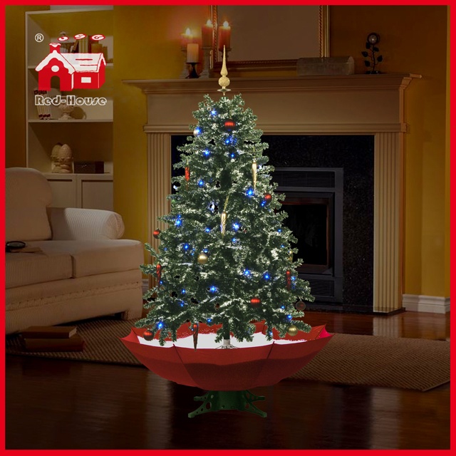 (40110U150-RW) LED Christmas Tree with Flying Snow and Music for Decoration