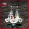 (118030U075-3S-SS) Snowing Christmas Decorations with Umbrella Base
