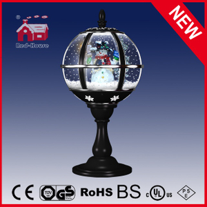 (LT30059H-HS10) Black Christmas Tabletop Lamp Top Lace Decoration