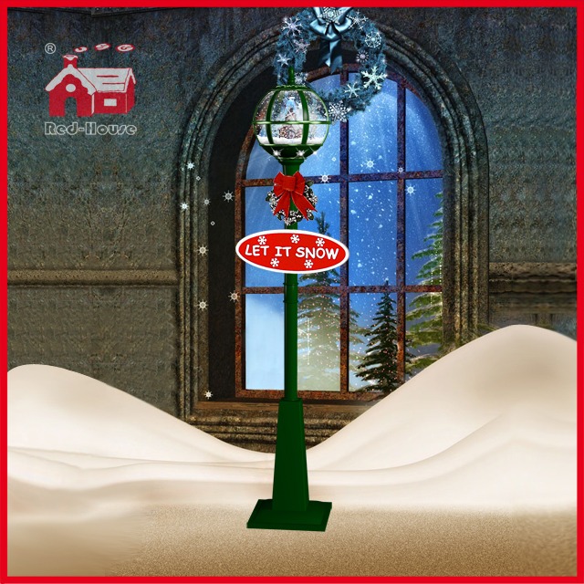 (LV30175W-GGG11) Christmas Vertical Snowglobe Lamp