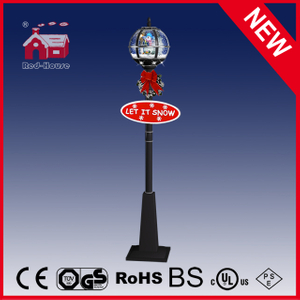 (LV30175K-HSH11) 175cm Black Color Ball Shape Street Lamp for Christmas Decoration
