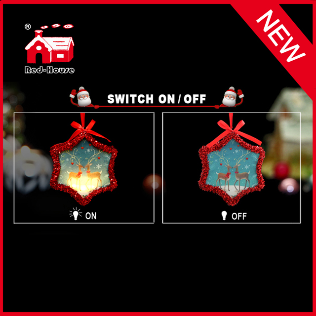Hanging Lighting Snowflake Christmas Tree Decoration