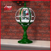 (LT30059B-GS10) Green Color Snowing Tabletop Lamp with Lace Decoration on Top