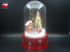 Christmas Musical Long Shape Glass Globe with Revolving Tree inside for Decoration And Gift