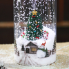 novedadess 2021 Home decor 46cm christmas gift candle holiday gift Led light up snow candle with Christmas tree