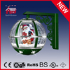 (LW30033E-GS11) Fashion Green Round Ball Shape Santa Claus Christmas Wall Lamp