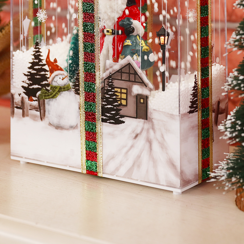 2021 new arrivals xmas gift ornaments craft supplies lovely articulos de navidad lantern christmas snow globe music box