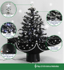 Classic Black Christmas Tree Decoration with Snowflakes