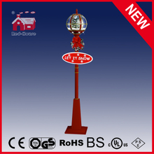 (LV30175S-RJR11) Red Color 175cm Height Christmas Tree Decorative Street Light