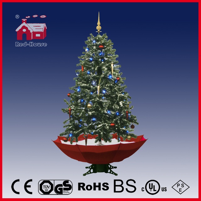 (40110U150-RW) LED Christmas Tree with Flying Snow and Music for Decoration