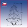 (40110U120-SS) All Silver Snowing Christmas Tree with LED Lights and Music