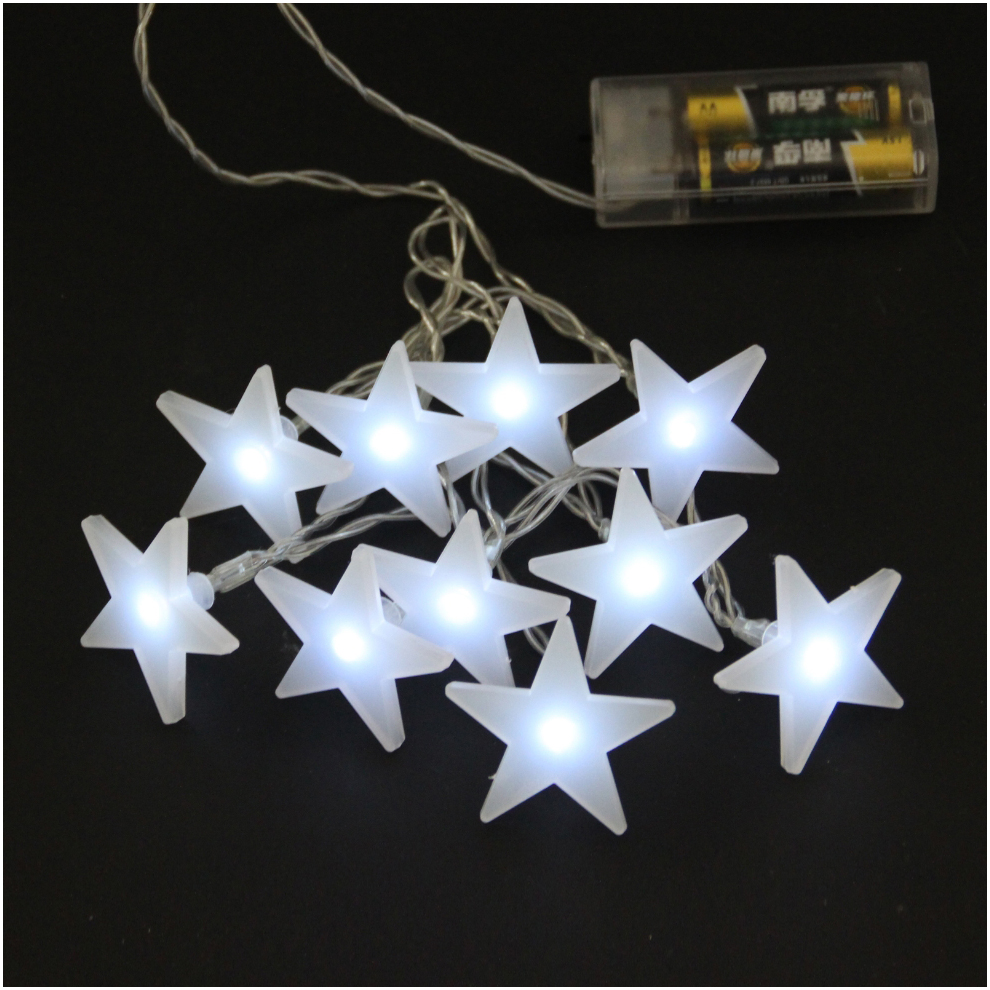 LED Star Battery Light White Star Pendant Customized 10L Battery