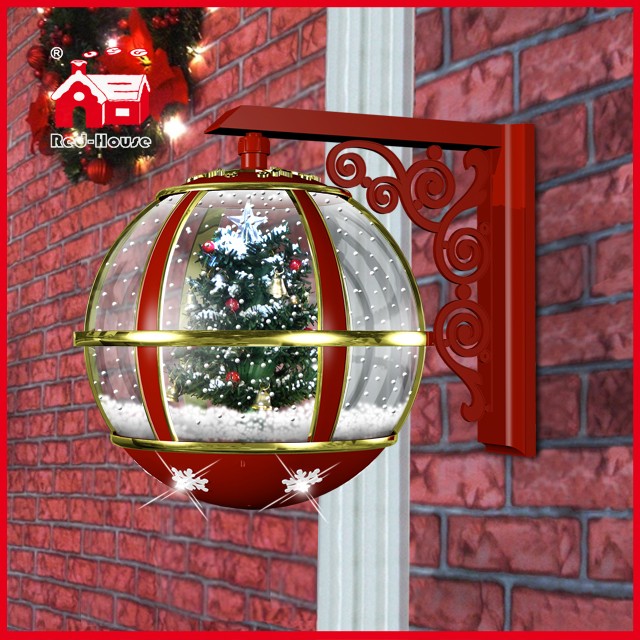(LW30033S-RJ11) Christmas Tree Inside Festival Red Wall Decoration Lamp with LEDs