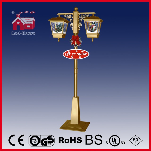 (LV188-SG-JJ) Gold Double Lamp Christmas Decoration Lamp for Indoor and Outdoor