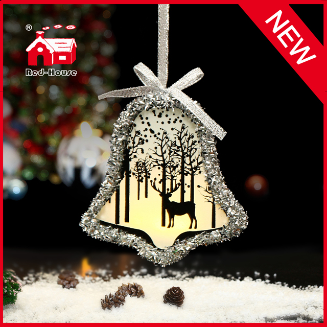 Bell Shaped Glass Ornaments for Christmas