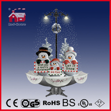 (40110U170-3SB-SS) Snowing Christmas Decorations with Umbrella Base