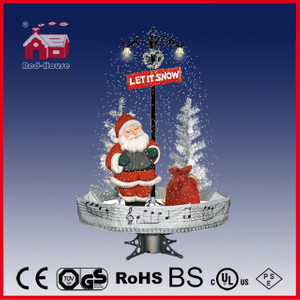 (40110U170-ST1-SM1) Snowing Christmas Decorations with Umbrella Base