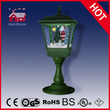 (LT27064B-G) Tabletop Light Green Snowing Lamp 64cm Height with Snow